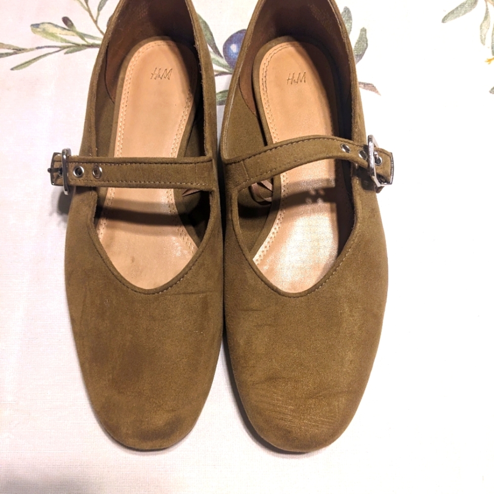 H&M Brown Mary Jane Flats